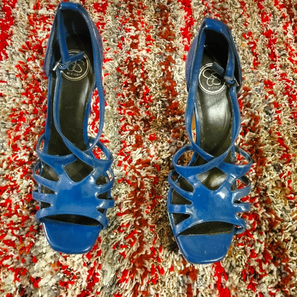 Blue Jessica Heels